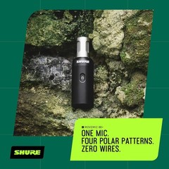 Shure MoveMic 88+ Wireless Microphone Professional Stereo Polar Patterns OEM