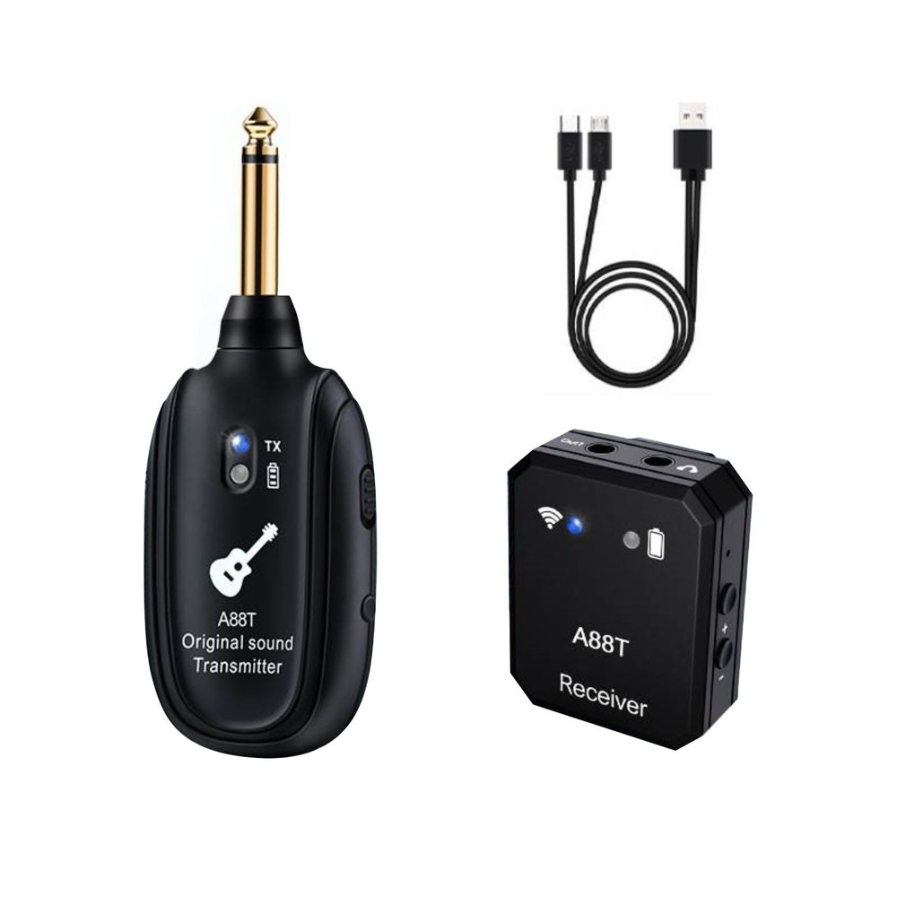 Rechargeable Wireless 2.4GHz In-Ear Monitor IEM System Transmitter Receiver Set
