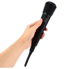 New Undirectional Wired or Wireless 2in1 Handheld Microphone Mic Receiver System