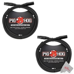 Pig Hog PHM6 8mm Mic Cable, 6ft XLR – 2 Pack