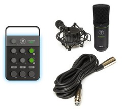 Mackie M Caster Live Streaming Podcasting Portable Smartphone/USB FX Mixer + Mic