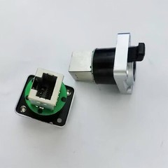 4PCS CAT5/6 RJ45 Feed-through Ethercon Chassis Panel Mount RJ45 Connector System