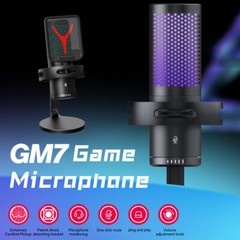 Gaming Microphone USB Computer Microphone for PC Mac PS4/5 Condenser Podcast RGB