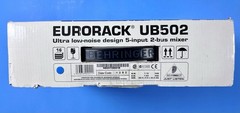 Behringer Eurorack UB502 5-Input 2-Bus Audio Mixer Boxed Manual Complete Mint
