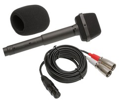 Audio-Technica AT825 Stereo Condenser Field Recording Balanced XLR Phantom Mic