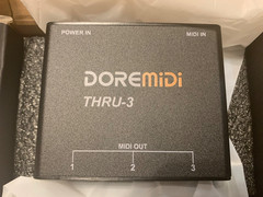 DOREMIDI THRU-3 MIDI Box 1 MIDI Input 3 MIDI Output 1 5 Pin MIDI Interface