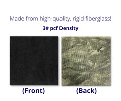 Soundsulate Black Acoustical Ceiling Tiles 24″ x 48″ x1″ Sound Absorbing Theater