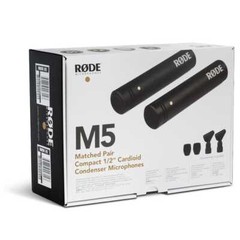 Rode M5 Matched Pair Condenser Mics w/ XLR Cables & Headphones
