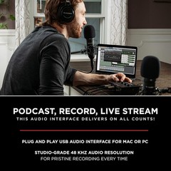 M-AUDIO M-Track Duo USB Audio Interface for Recording, Streaming and Podcasting