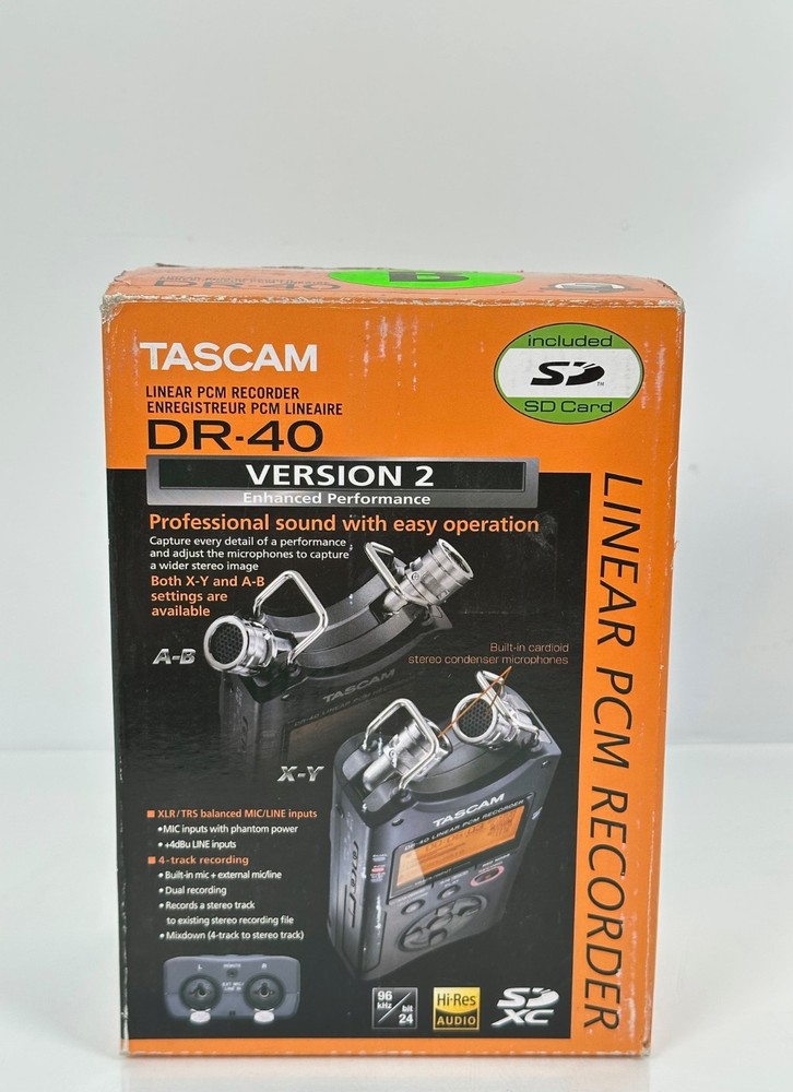 Tascam DR-40 Version 2 4-Track Digital Audio Recorder