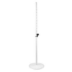 Gravity GSSPWBSET1W DJ PA Speaker Stand w Base and Cast Iron Weight Plate White