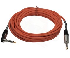 Guitar Cables (6 Pack) Right Angled Instrument Cord FAT TOAD | 20FT 1/4 Quarter