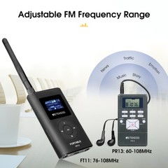 Wireless Assisted Listening Audio System Mic Transmitter 7 Receivers for Meeting
