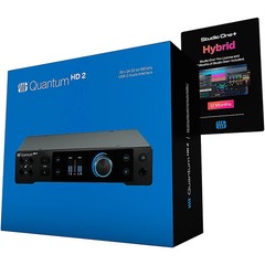 PreSonus Quantum HD2 Interface w/Eris 2nd Gen Pair & SUB8BT, Cables & Stands