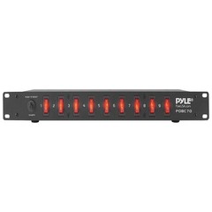 New Pyle PDBC10 8 Outlet Rack Mount Power Supply Center W/ Each Outlet Switch