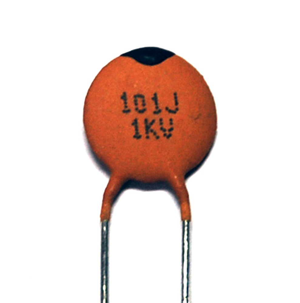 100pc Disc Ceramic Capacitor 100pF 1KV J ±5% NP0 Pitch=5mm RoHS Taiwan NPO