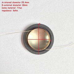 2 AFT 1″ Titanium Dome Diaphragm For JBL EON ONE Compact Tweeter 5125339-00 8Ω
