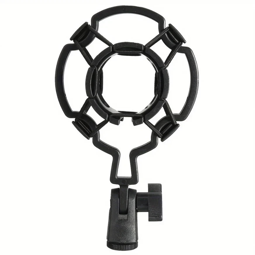 1pc Condenser Microphone Shock Mount Recording Mic Holder Black – NEW***********