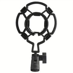 1pc Condenser Microphone Shock Mount Recording Mic Holder Black – NEW***********
