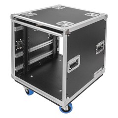 Sound Town 12U Rack Road Case with Slam Door and Adjustable Rack Depth (STPR-12)