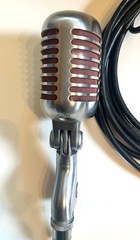 Vintage Shure 55S Unidirectional Dynamic „Elvis“ Microphone w/Cable – Tested!