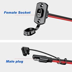SAE Quick Connector Harness, SAE Adapter Male Plug to Female Socket Cable,