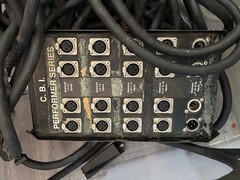 CBI Performer Series 16-Channel XLR Stage Box Snake, Portable, Black, 10 ft