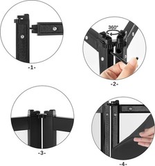 Sale DJ Facade 4 Panel Foldable Event Booth Black Metal Frame Scrim Bag New