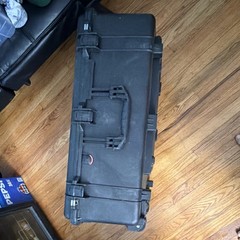 Pelican Black Plastic Hard Case with Carry Handle, Divider for Pro Audio Gear
