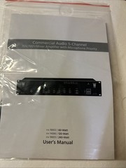 Monoprice Commercial Audio 60W 5ch 100/70V Mixer Amp W/ Microphone (no Logo)