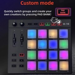 Professional MIDI Pad Controller Beat Maker Machine For Finger Drumming Music