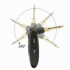 For Guitar Wireless Transmitter & Receiver Set 2.4GHz 24Bit 48KHz No Latency