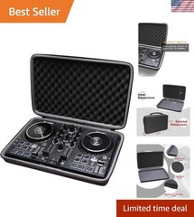 Durable Semi-Waterproof DJ Mixer Case with Hand Strap – Fits Numark & Hercules