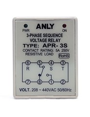12pc 3-Phase Sequency Voltage Relay APR-3S AC208~440V 5/60Hz ANLY Taiwan