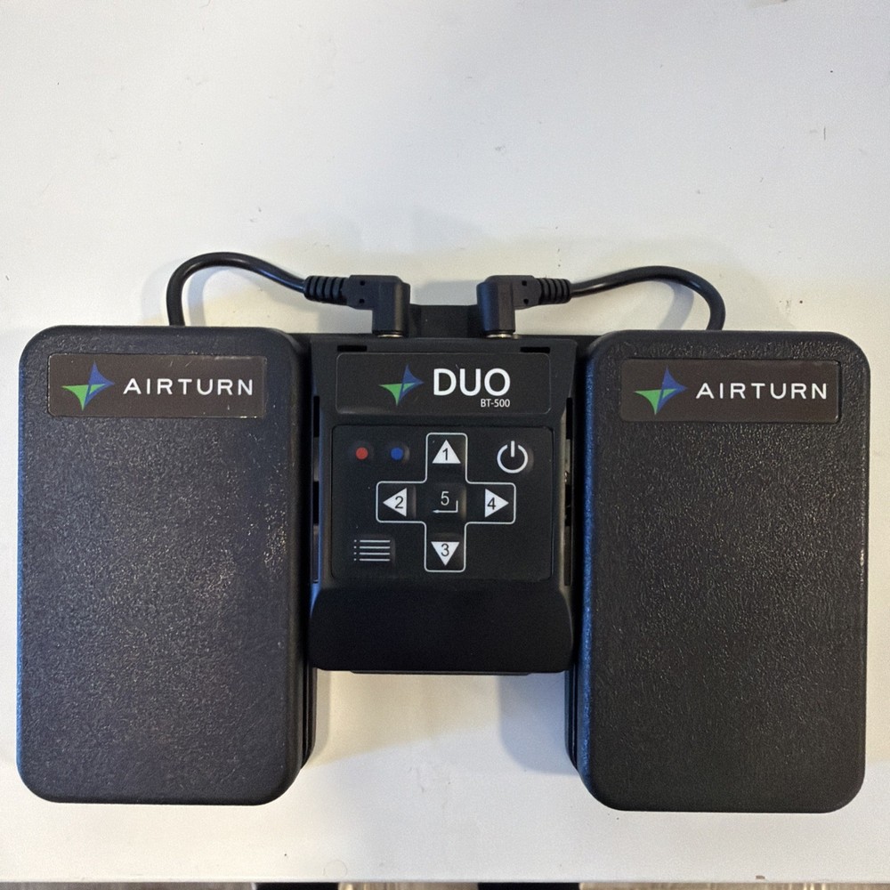 AirTurn DUO BT-200 Bluetooth Wireless Foot Pedal Controller Page Turner