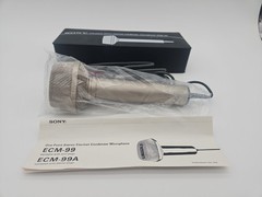 Sony Ecm-99 Condenser Microphone W/ Original Case & Papers