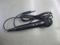 ION Wired Dynamic Microphone w/ 1/4″ Plug – Tested Working – Black Stage Mic 10′