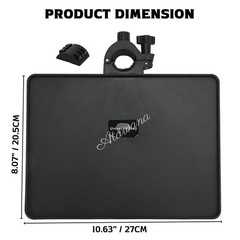 Adjustable Microphone Stand Tray for Music Sheets & Recording Accessories