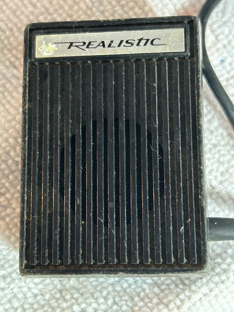 vintage realistic Dynamic microphone. 200 Ohms Made In Japan