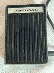 vintage realistic Dynamic microphone. 200 Ohms Made In Japan