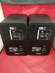 TANNOY REVEAL 502 Active Studio Monitors Pair Bi-Amped Works Tested TB01 8.0/PC