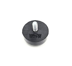 1″ Round Threaded Stud Bumper Feet 10-24 Screw Equipment Foot Spacer Leveler