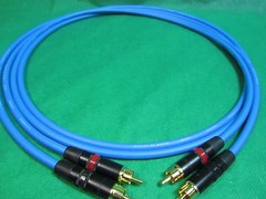 1.5 Ft Pair Canare L4E6S Blue Star Quad RCA to RCA HIFI Audio Cable.