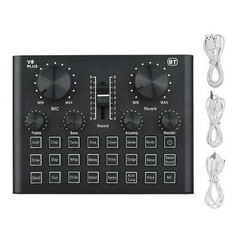 Live Sound Card for Stream 15Effect Usb Audio Mixer Microphone Voice Changer NEW