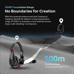 Godox SkyTalk Air 5S 2.4G Full-Duplex Wireless Intercom Headset System 5 Person