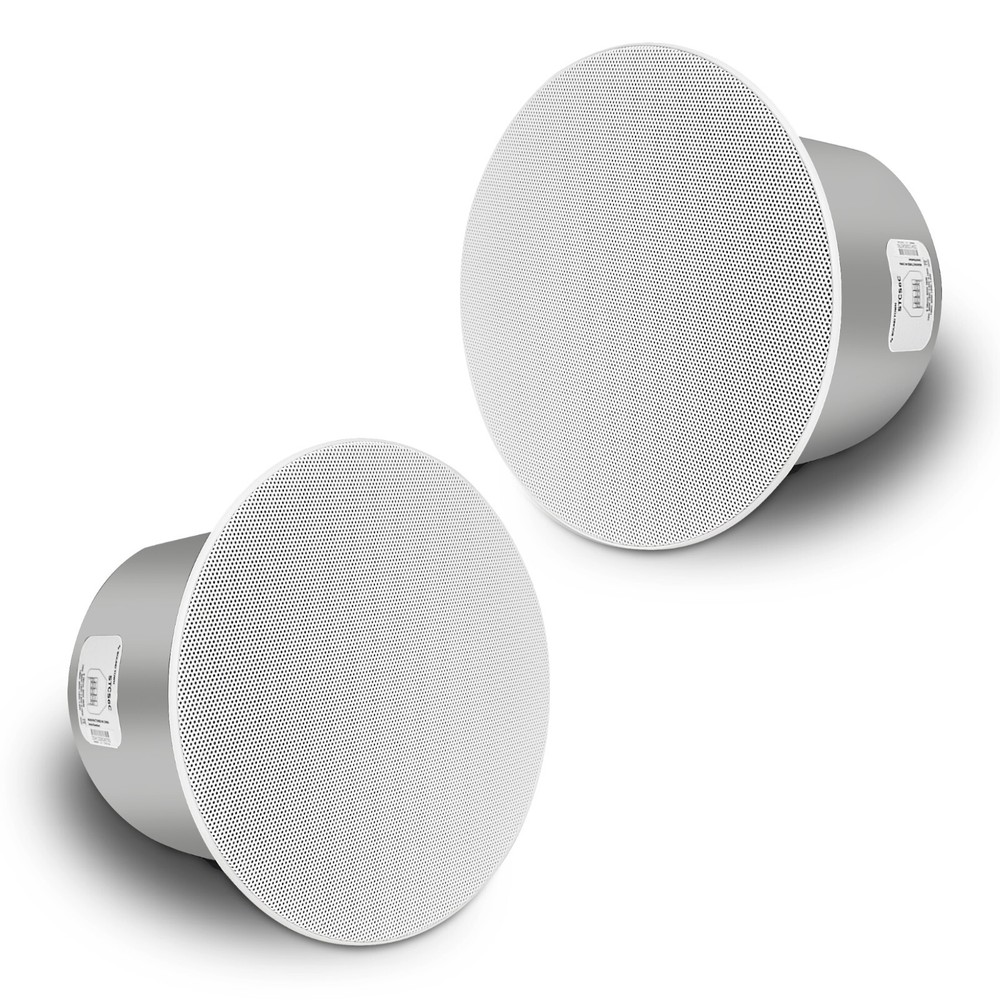 OPEN BOX:Sound Town 2-Pack 6.5″ Ceiling Spk Tile Rails, 70V/100V (STCS6C-PAIR-R)