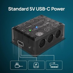 High-Precision MIDI Hub with USB-C Power – Lightweight for On-the-Go Musicians