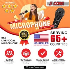 5Core Wired Dynamic Vocal Studio Microphone HandHeld Mic with XLR 3Pin