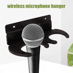 BNYTXV Microphone Stand, Wall Mount Stand Mic free size, Black
