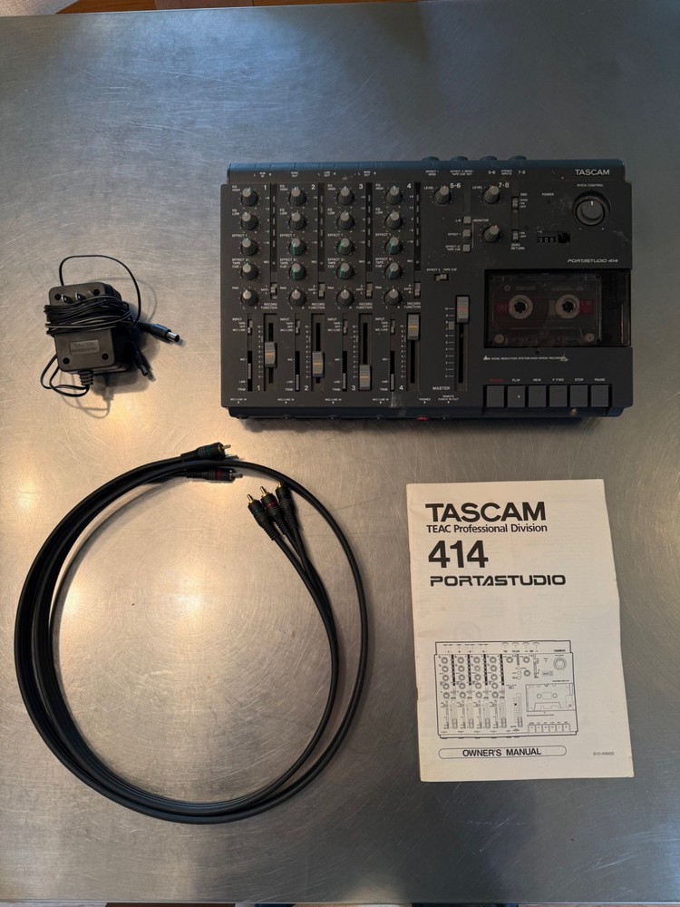TASCAM Portastudio 414 Mk1 4 Track Analog Cassette Recorder with manual